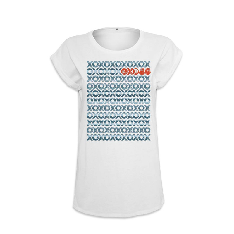 Girlie-Shirt Oxo 86 - XOXO (weiß)