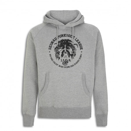 Hoodie Bernau Punkrock League - Classic Logo (grau)